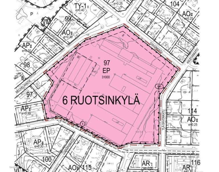 Asemakaavan muutoskartta_Pampyölin kasarmi_kuvituskuva