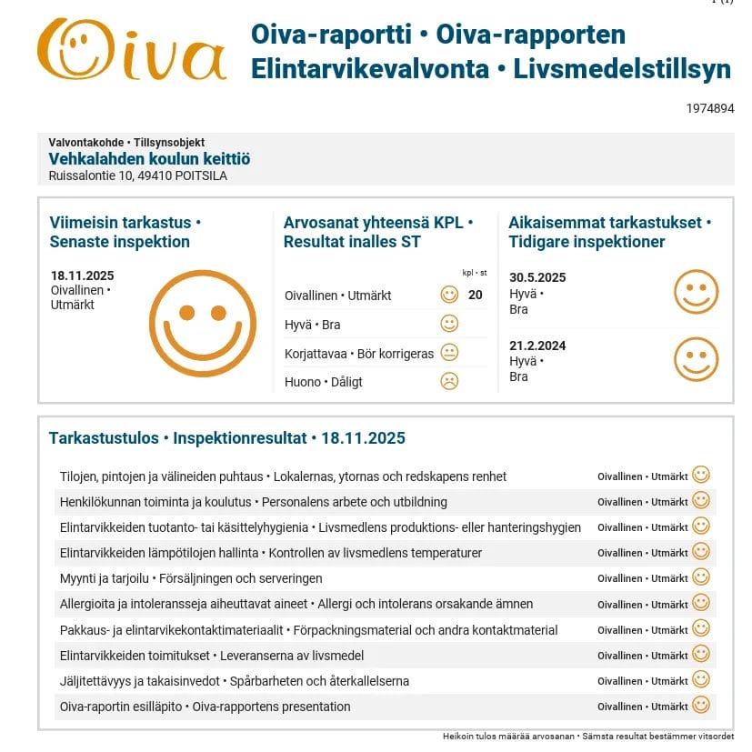 Kuva on saman sisältöinen kuin sivulla oleva teksti raportista.