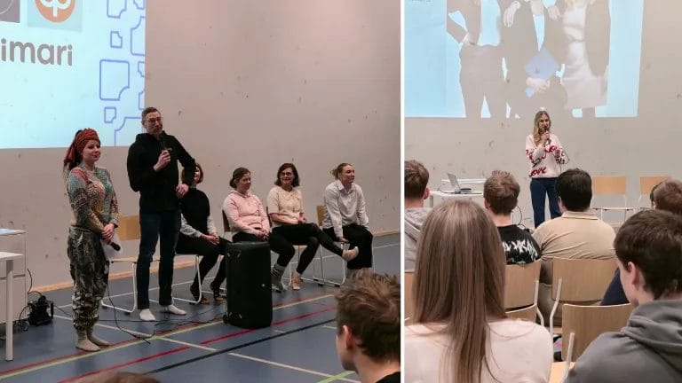 Nuori Osaaja-tapahtuman puhujia.