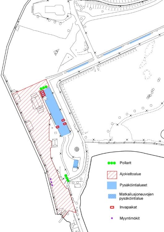 Aluekartta Haminan Tervasaaren satama-alue 